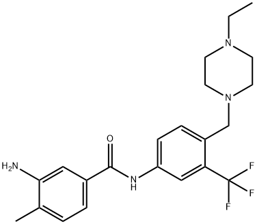 3-aMino-N-(4-((4-ethylpiperazin-1-yl)Methyl)-3-(trifluoroMethyl)phenyl)-4-MethylbenzaMide Structure