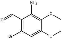 2-AMino-6-broMo-3,4-diMethoxybenzaldehyde Structure