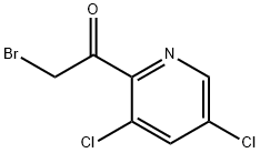 2-broMo-1-(3,5-dichloropyridin-2-yl)ethanone Structure