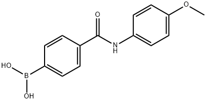 (4-((4-Methoxyphenyl)carbaMoyl)phenyl)boronic acid Structure