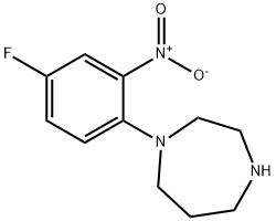 1-(4-Fluoro-2-nitrophenyl)homopiperazine 구조식 이미지