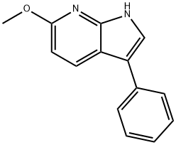 6-메톡시-3-페닐-7-아자인돌 구조식 이미지