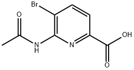 6-AcetaMido-5-broMopicolinic acid Structure