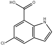5-Chloro-7-indolecarboxylic acid Structure