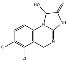 6,7-Dichloro-3,5-dihydro-1-hydroxyiMidazo[1,2-a]quinazolin-2(1H)-one (Anagrelide IMpurity) 구조식 이미지