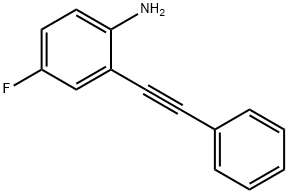 4-fluoro-2-(2-phenylethynyl)phenylaMine 구조식 이미지