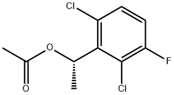(1S)-1-(2,6-dichloro-3-fluorophenyl)ethyl acetate Structure