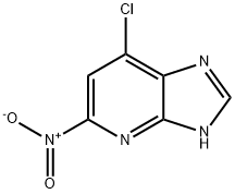 3H-이미다조[4,5-b]피리딘,7-클로로-5-니트로- 구조식 이미지