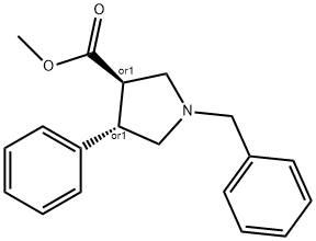 Methyl DL-1-benzyl-4-phenylpyrrolidine-3-carboxylate Structure