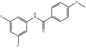 N-(3,5-Difluorophenyl)-4-MethoxybenzaMide, 97% 구조식 이미지