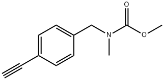 (4-ethynyl-benzyl)-Methyl-carbaMic acid Methyl ester Structure