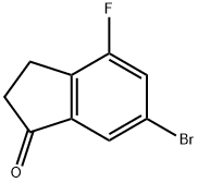6-BROMO-4-FLUORO-2,3-DIHYDRO-1H-INDEN-1-ONE Structure