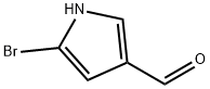 1H-피롤-3-카르복스알데히드,5-broMo- 구조식 이미지