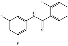 2-Fluoro-N-(3,5-difluorophenyl)benzaMide, 97% 구조식 이미지