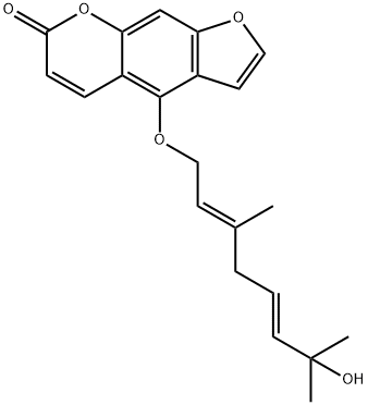 4-[[(2E,5E)-7-Hydroxy-3,7-dimethyl-2,5-octadien-1-yl]oxy]-7H-furo[3,2-g][1]benzopyran-7-one Structure