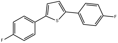 Thiophene, 2,5-bis(4-fluorophenyl)- Structure