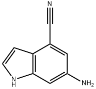 1H-Indole-4-carbonitrile,6-amino-(9CI) 구조식 이미지