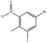 5-BroMo-1-iodo-2-Methyl-3-nitrobenzene Structure