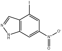 1H-인다졸,4-요오도-6-니트로- 구조식 이미지