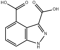 3,4-1H-Indazole-dicarboxylic acid Structure