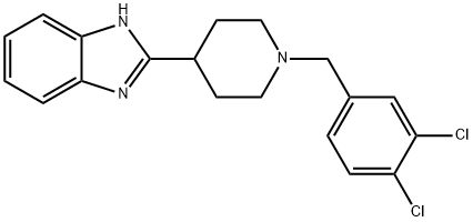2-[1-(3,4-Dichloro-benzyl)-piperidin-4-yl]-1H-benzoiMidazole 구조식 이미지