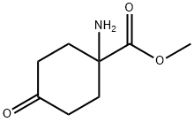 Methyl 1-amino-4-oxocyclohexanecarboxylate 구조식 이미지