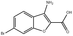 3-aMino-6-broMobenzofuran-2-carboxylic acid Structure