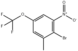 2-BroMo-1-Methyl-3-nitro-5-(trifluoroMethoxy)benzene Structure