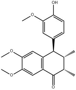 887501-28-2 (2S,3S,4R)-3,4-Dihydro-4-(4-hydroxy-3-methoxyphenyl)-6,7-dimethoxy-2,3-dimethyl-1(2H)-naphthalenone