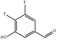 3,4-Difluoro-5-hydroxybenzaldehyde Structure