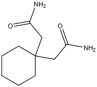 1,1-CyclohexanediaceticacidMonoaMide 구조식 이미지