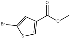 Methyl 5-broMothiophene-3-carboxylate 구조식 이미지