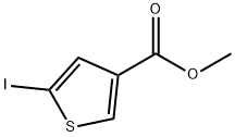 5-Iodo-thiophene-3-carboxylic acid Methyl ester Structure