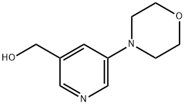 (5-모폴리노피리딘-3-일)메탄올 구조식 이미지