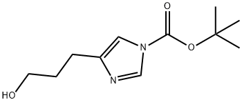 tert-Butyl 4-(3-hydroxypropyl)-1H-iMidazole-1-carboxylate 구조식 이미지