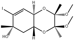 (2S,3S,4aR,6S,8aR)-2,3,4a,5,6,8a-Hexahydro-7-iodo-2,3-diMethoxy-2,3,6-triMethyl-1,4-benzodioxin-6-ol 구조식 이미지