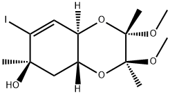 (2S,3S,4aR,6R,8aR)-2,3,4a,5,6,8a-Hexahydro-7-iodo-2,3-diMethoxy-2,3,6-triMethyl-1,4-benzodioxin-6-ol 구조식 이미지