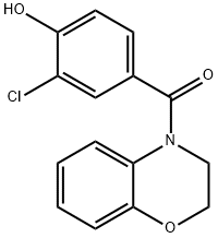 4-(3-Chloro-4-hydroxybenzoyl)-3,4-dihydro-2H-1,4-benzoxazine Structure