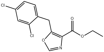 Ethyl 5-(2,4-dichlorobenzyl)oxazole-4-carboxylate Structure