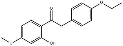 2-(4-Ethoxyphenyl)-1-(2-hydroxy-4-Methoxyphenyl)ethanone Structure