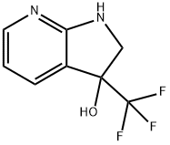 1H-Pyrrolo[2,3-b]pyridin-3-ol, 2,3-dihydro-3-(trifluoroMethyl)- Structure