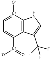 1H-Pyrrolo[2,3-b]pyridine, 4-nitro-3-(trifluoroMethyl)-, 7-oxide Structure