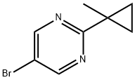 5-BroMo-2-(1-메틸사이클로프로필)피리미딘 구조식 이미지