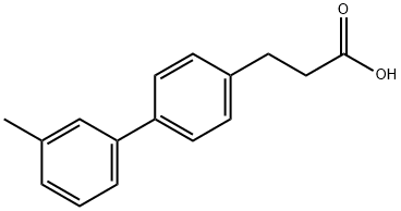 3'-Methyl-biphenyl-4-propanoic acid Structure