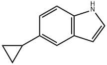 1H-Indole, 5-cyclopropyl- Structure