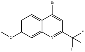 4-broMo-7-메톡시-2(트리플루오로메틸)퀴놀린 구조식 이미지