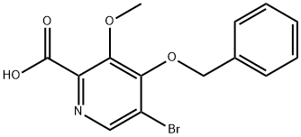 4-(Benzyloxy)-5-broMo-3-Methoxypicolinic acid Structure