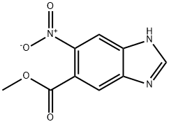 Methyl 6-nitro-1H-benzo[d]iMidazole-5-carboxylate 구조식 이미지