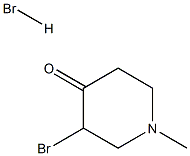 4-Piperidinone, 3-broMo-1-Methyl-, hydrobroMide Structure