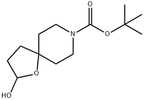 8-Boc-2-hydroxy-1-oxa-8-azaspiro[4.5]decane 구조식 이미지